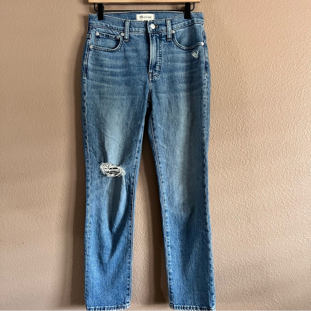 Madewell Distressed The Mid-Rise Perfect Vintage Jean Size 25